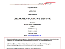 Tablet Screenshot of organatics.de